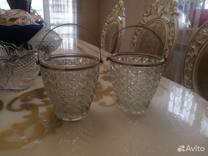 Конфетница СССР стекло