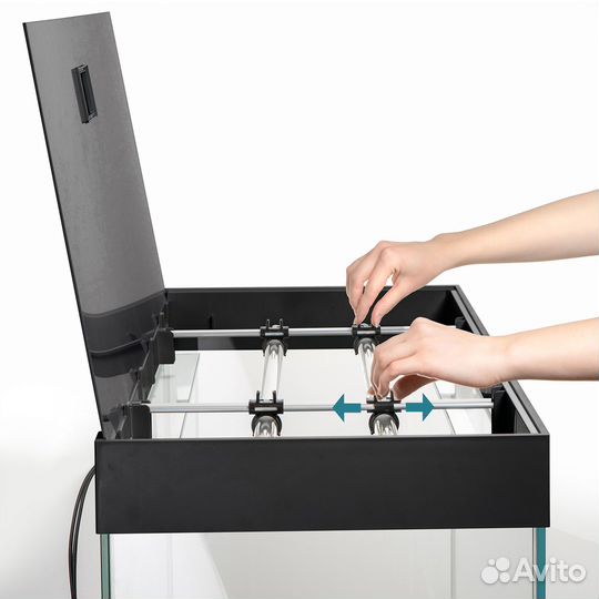 Аквариум с тумбой Aquael 200 л. чёрный