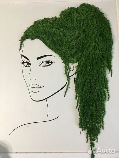 Вертикальное озеленение. Мох. Фитостена. Декор