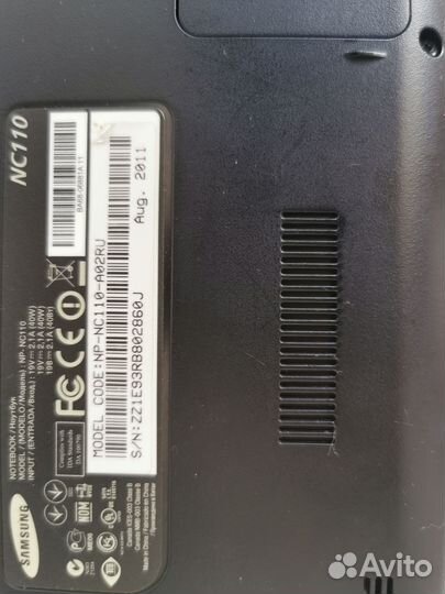 Нетбук Samsung NP-NC110-A02