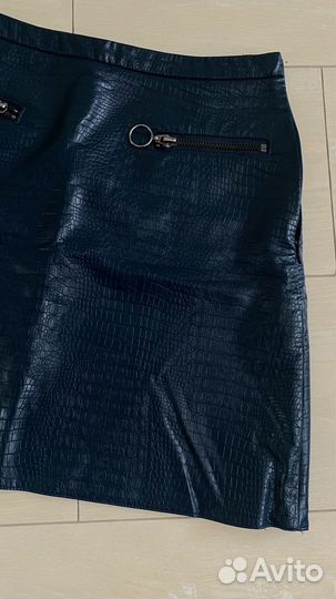 Юбка кожанная