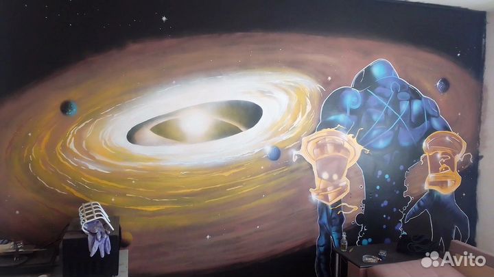 Художественная роспись стен, интрьера, фасада