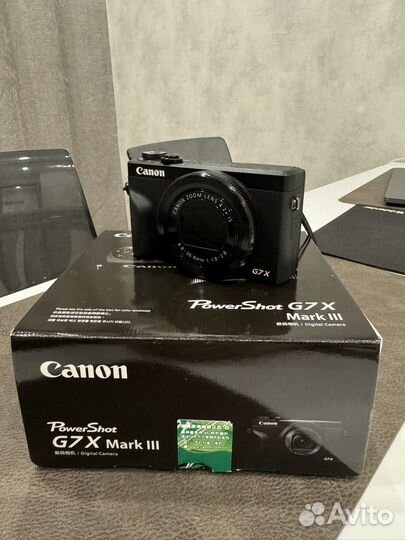 Фотоаппарат canon powershot g7 x mark iii черный