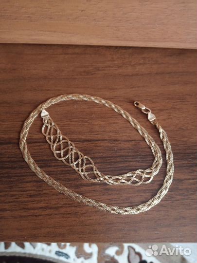 Цепь золотая женская