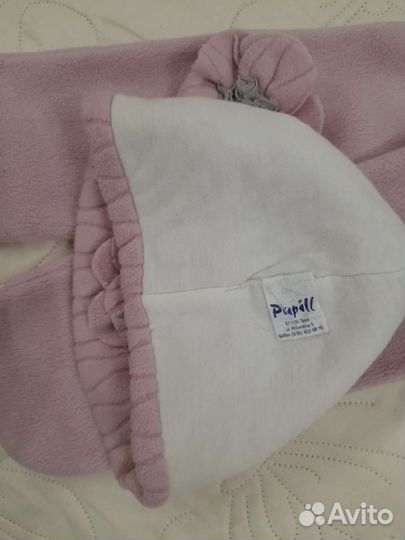 Комплект шапка, шарф, снуд