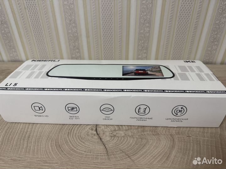 Видеорегистратор зеркало с камерой заднего вида