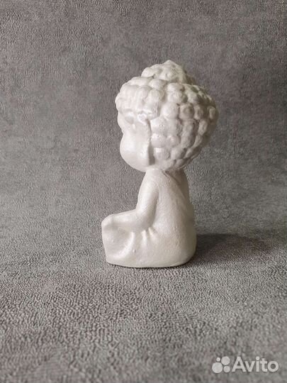 Набор из гипса будда и подсвечник 