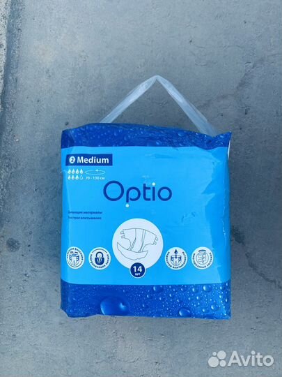 Подгузники для взрослых оптио S и M