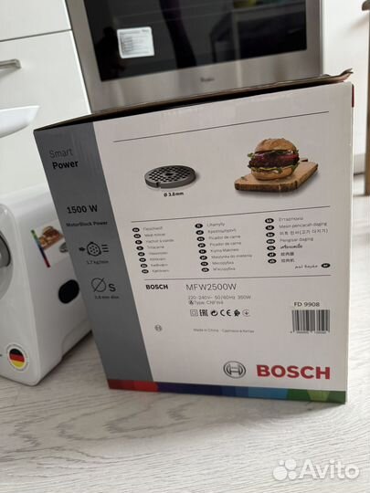 Мясорубка bosch MFW2500W