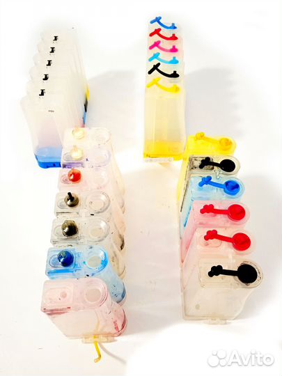 Ёмкости для чернил от снпч для 6-цветных Epson