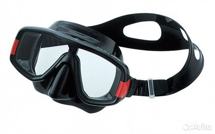 Маска для плавания с двумя линзами Platina Black