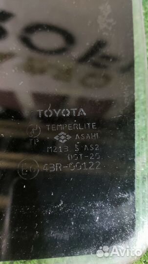 Стекло двери задней левой для Toyota Corolla IX
