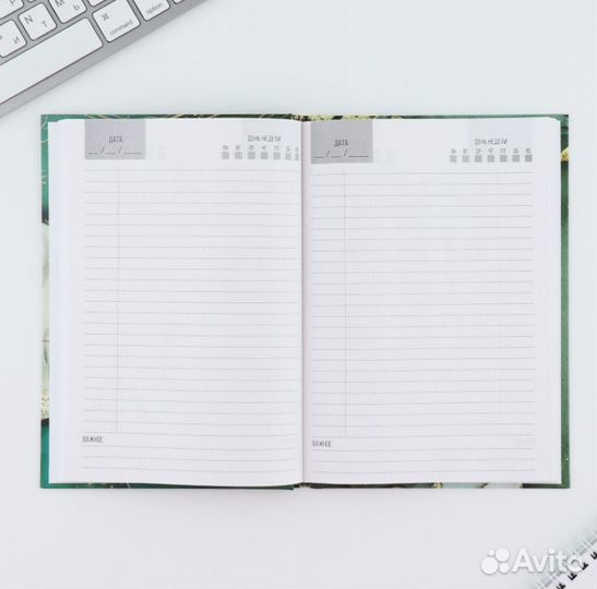 Ежедневник в твердой обложке А5, 80 листов