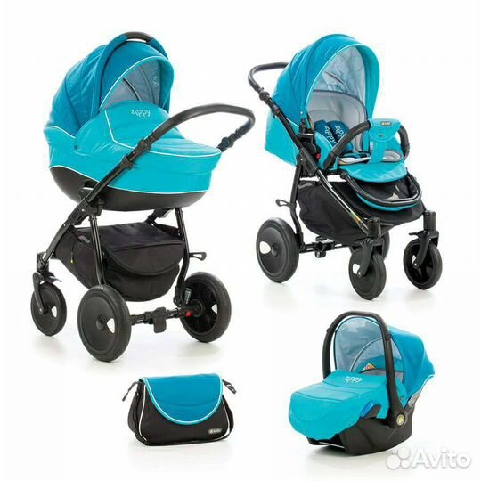 Коляска 3 в 1 zippy tutis orbit 3 блока