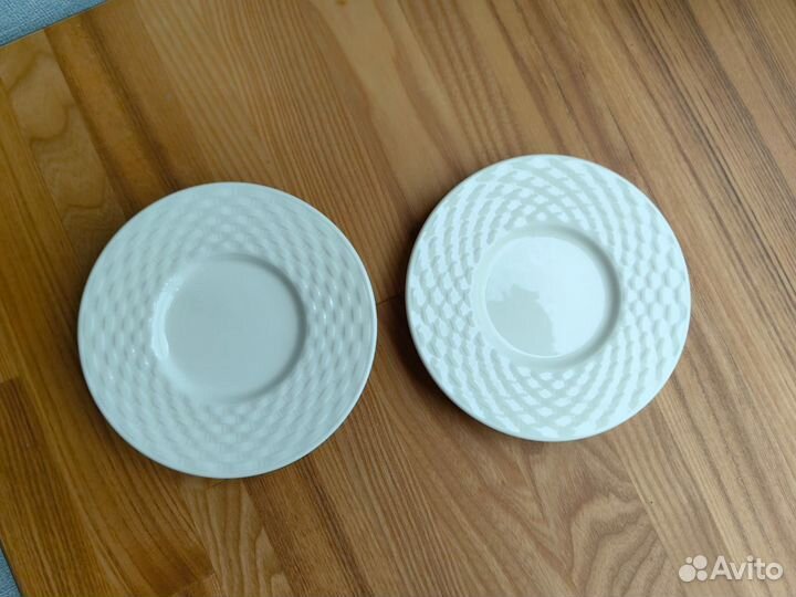 Фарфоровые мини блюдца 12см 2шт