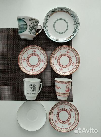Чашки фарфоровые лфз коллекционные