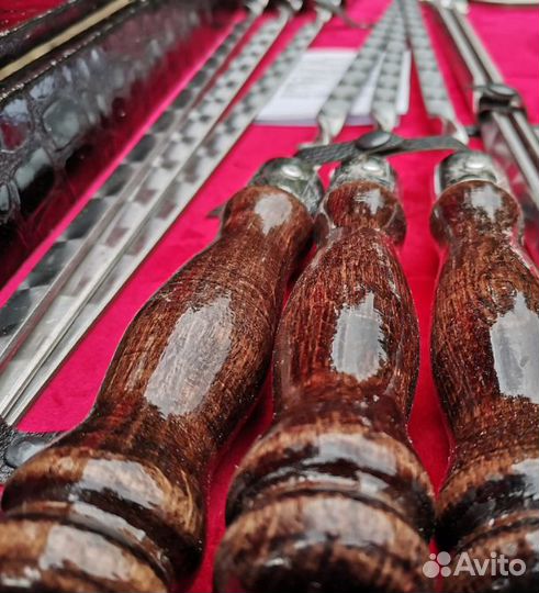 Шашлычный набор шампура тесак нож