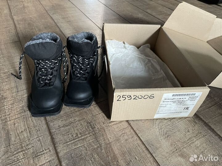 Ботинки лыжные trek skiinglk 1 черные 34 размер