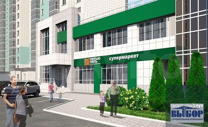 2-к. квартира, 55,8 м², 3/17 эт.