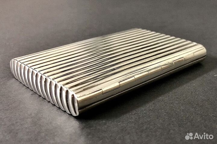 Портсигар антик очень редкий серебро 20е годы Герм