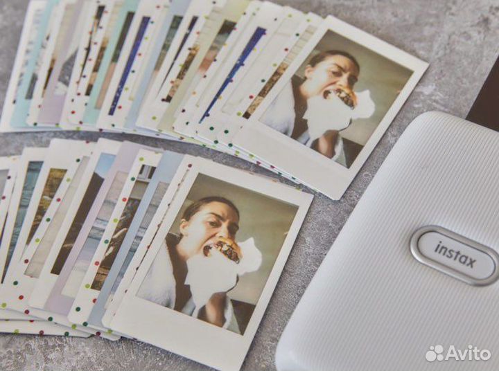 Печать фото полароид на instax mini link