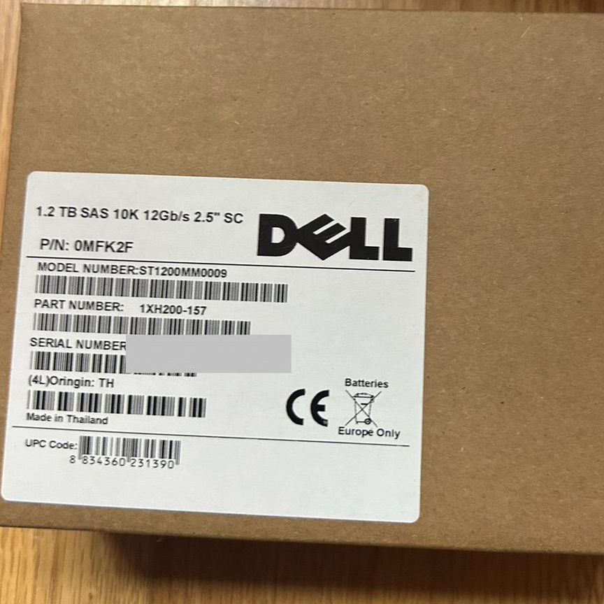 [0MFK2F] Жесткий Диск Dell 1.2tb1xh200-157