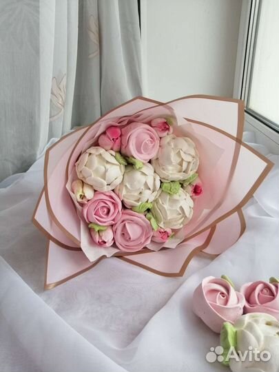 Съедобные, зефирные букеты