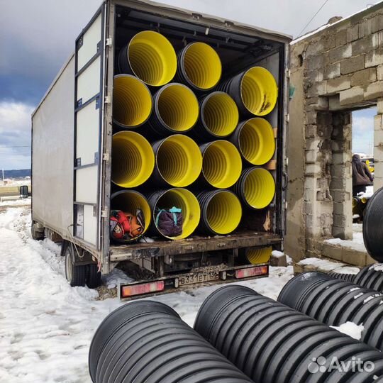 Гофрированные канализационные и дренажные трубы