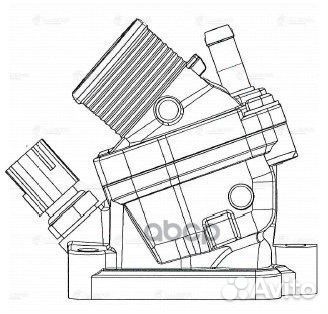 Термостат volvo XC90 02- 2.4D/2.5T с алюм. корп
