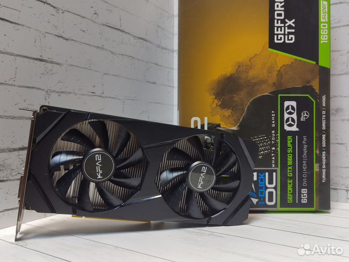 Видеокарта KFA2 GeForce GTX 1660 Super 1-Click OC
