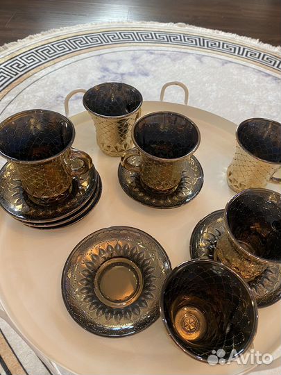 Набор чашек с блюдцем под чай или кофе