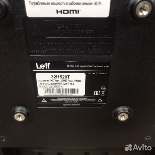 Телевизор Leff 32H520T 2020 Led (2685)
