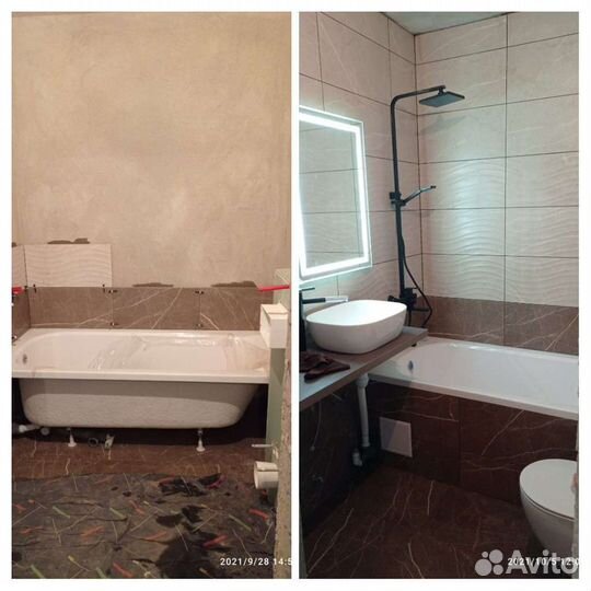 Качественно-аккуратно ремонт ванной