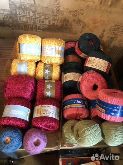 Пряжа вискоза, хлопок (ирис СССР), 100 качество