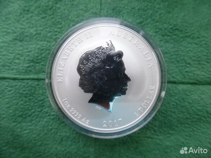 Австралия серебро 2017 год петуха