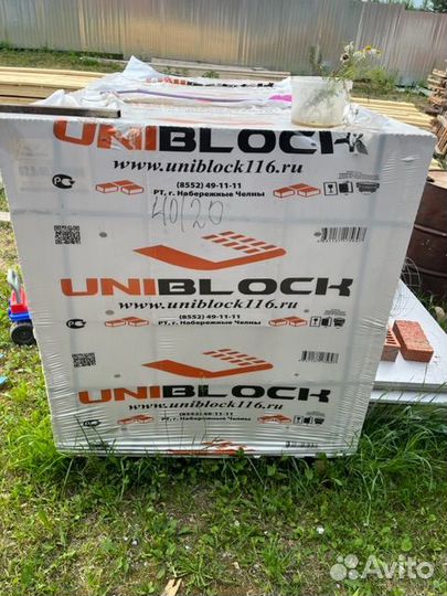 Газобетонный блок 625*400*200 uniblock