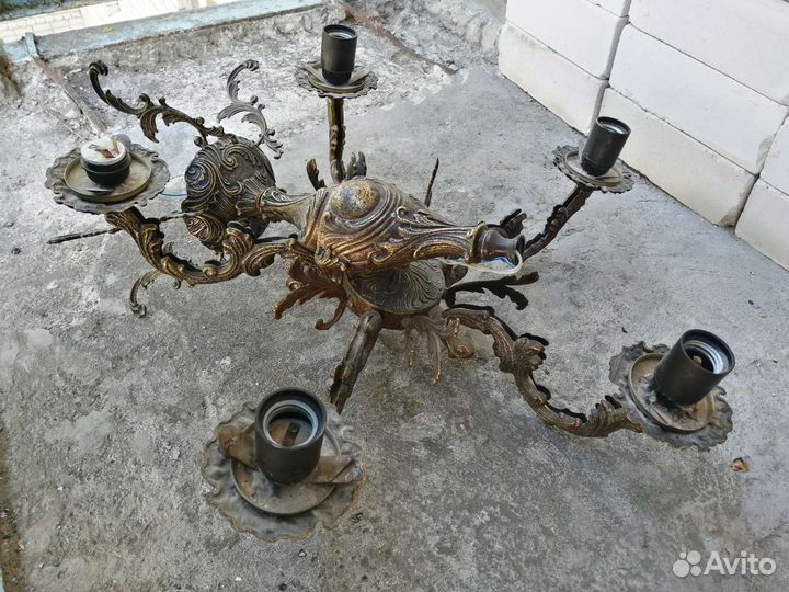 Люстра Бронза СССР Винтаж