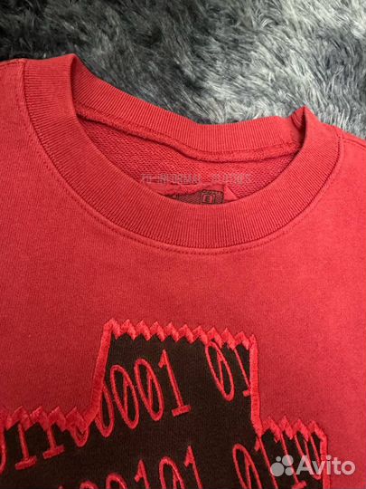 Свитшот Cavempt красный погружной оверсайз