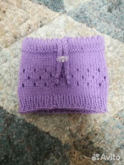 Шапочки и снуды для маленьких собачек