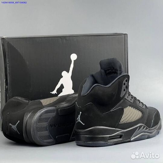 Кроссовки Nike Jordan 5 Black Cat (Арт.32229)