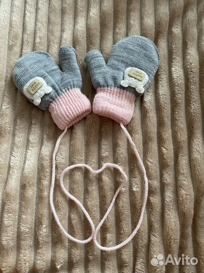 Варежки зимние детские