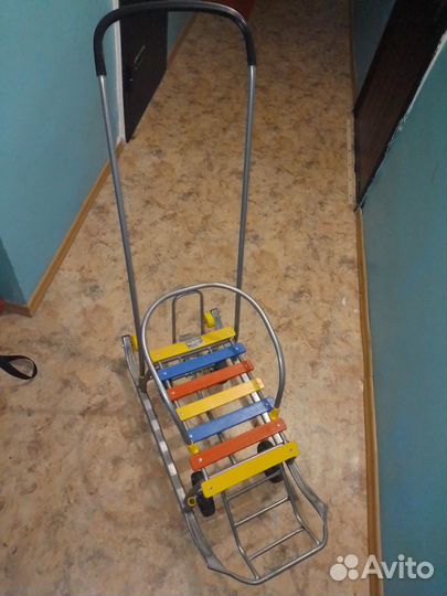Детские санки с колесами