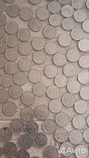 Коллекция монет с символом P вместо 1рубля 165штук