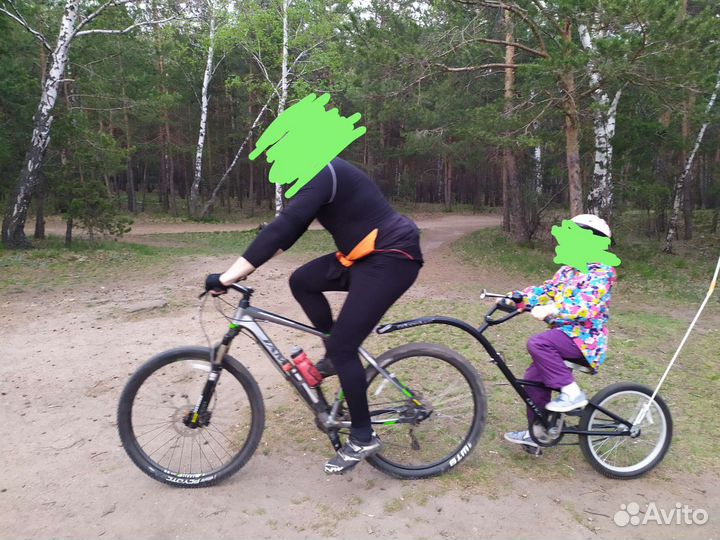 Велоприцеп для детей, тандем