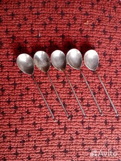 Чайные ложечки серебро