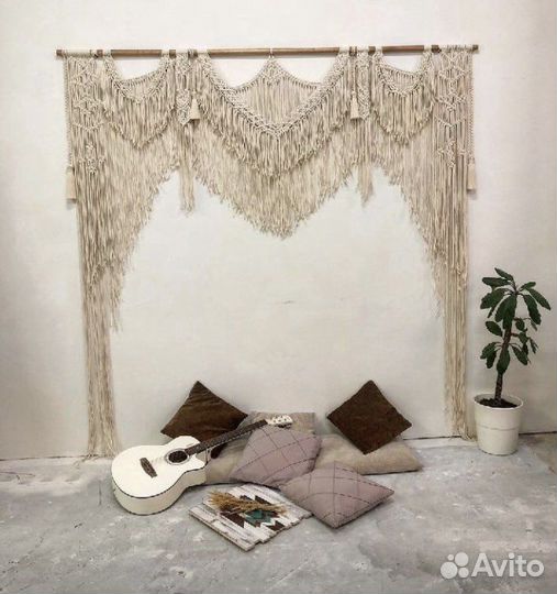 Макраме занавес штора