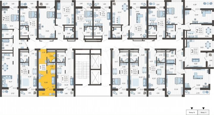 Квартира-студия, 23,6 м², 13/19 эт.