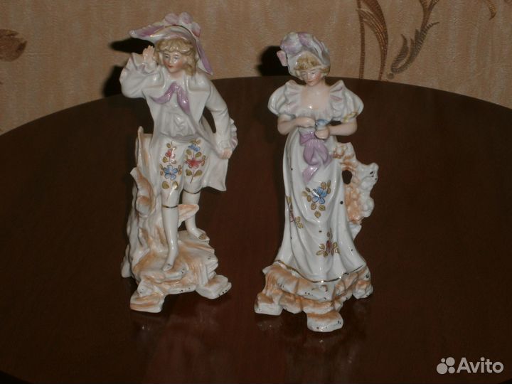 Парные статуэтки Дама и Кавалер Германия до 1950 г