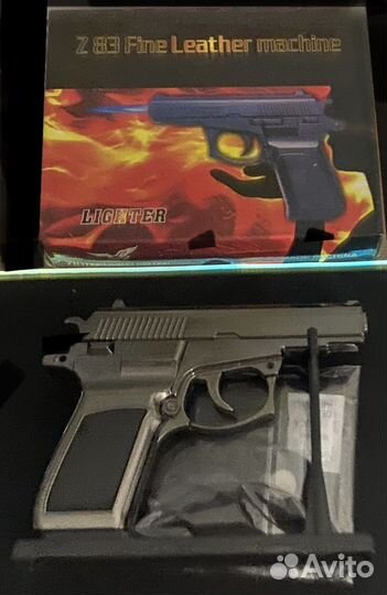 Зажигалка турбо огонь,в виде пистолета
