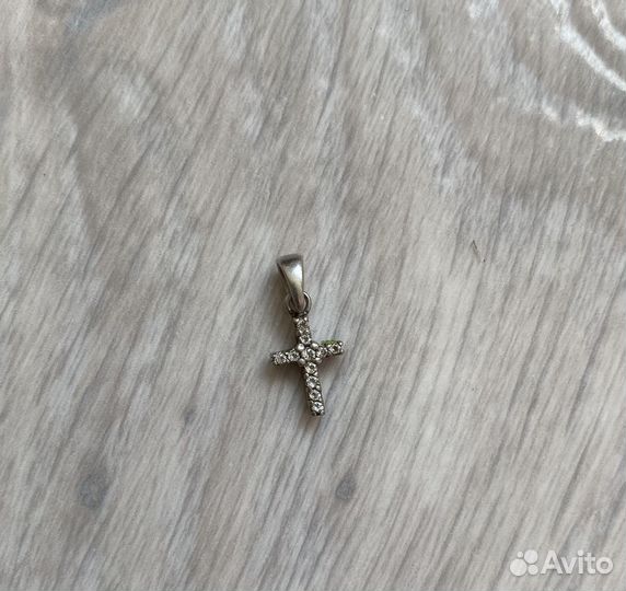 Подвеска серебро крестик